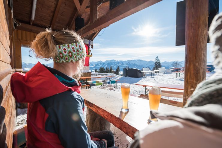 Einkehr auf der Hochbichl-Hütte