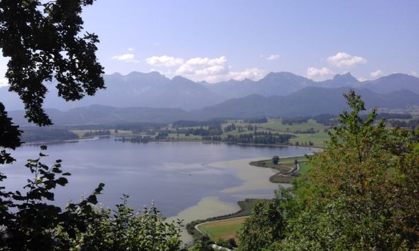 Ausblick von der Burgruine Hopfen