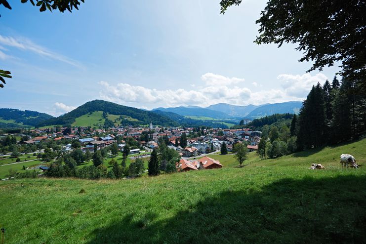 Panoramablick auf Oberstaufen