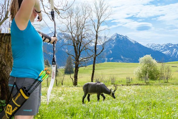 3D Erlebnis Bogenparcours im Tal in Bolsterlang