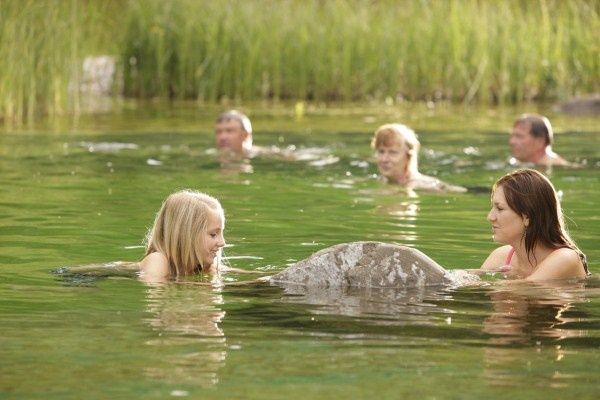 Naturschwimmteich in der Natur-Therme Bedernau