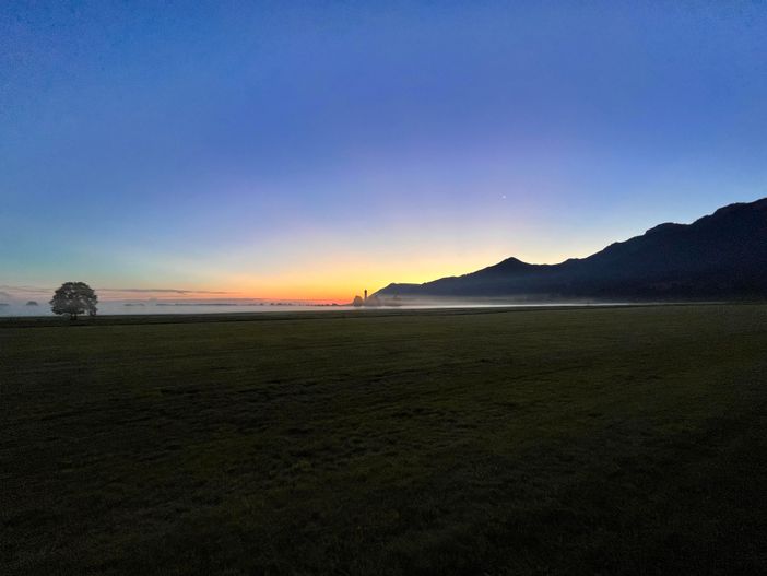 Schwangauer Landschaft bei Sonnenaufgang