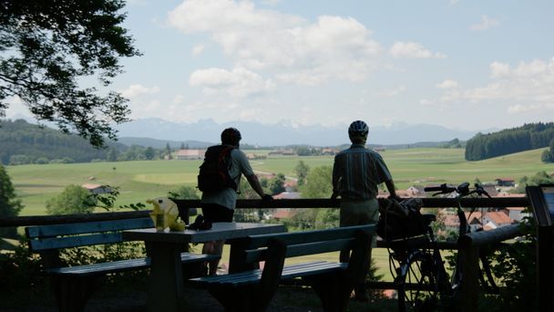 Aussicht entlang des Sachsenrieder Bähnles