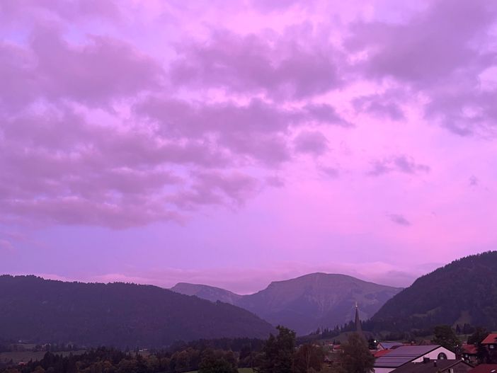 Abendstimmung - Blick vom Balkon