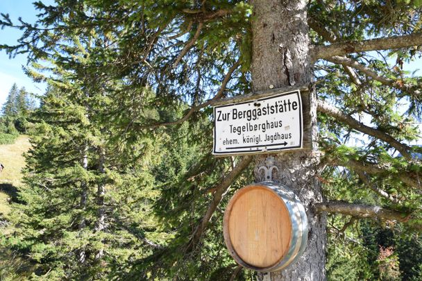 Wegweisung zum Tegelberghaus