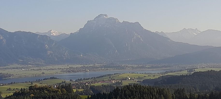 Wanderung auf das Buch- Blick auf den Säuling