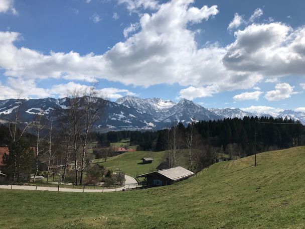 Blick auf Entschenkopf und Rubihorn