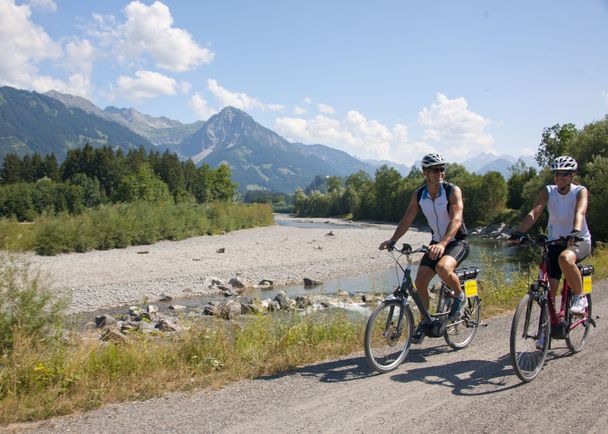 Radweg in Richtung Sonthofen