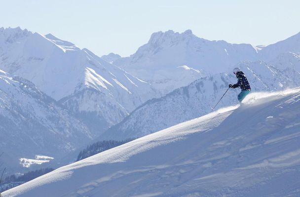 Skigebiet Ofterschwang-Gunzesried - Bergblick