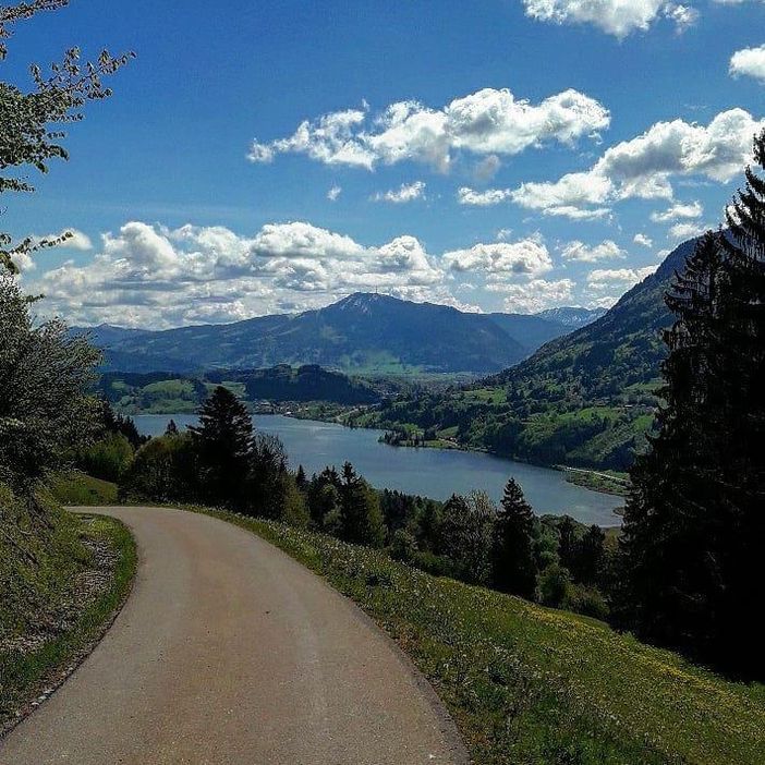 Alpsee Allgäu Sommer Segeln Wandern Rad E-Bike Hot