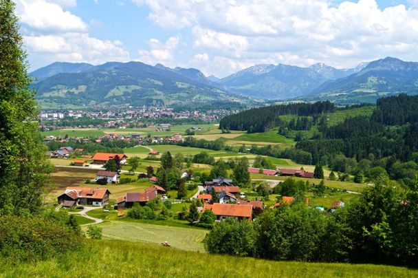 Blick auf Hüttenberg bei Ofterschwang