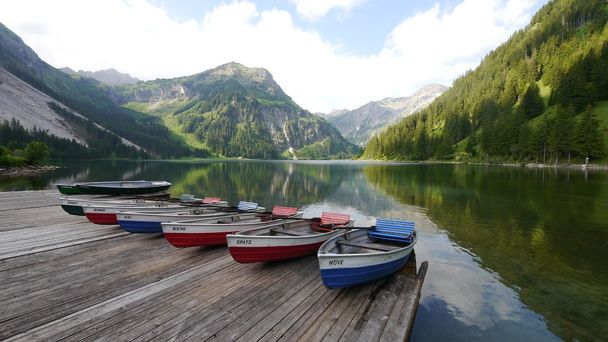 Boote am Vilsalpsee