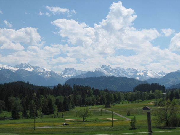 Aussicht von Sigiswang auf die Oberstdorfer Berge