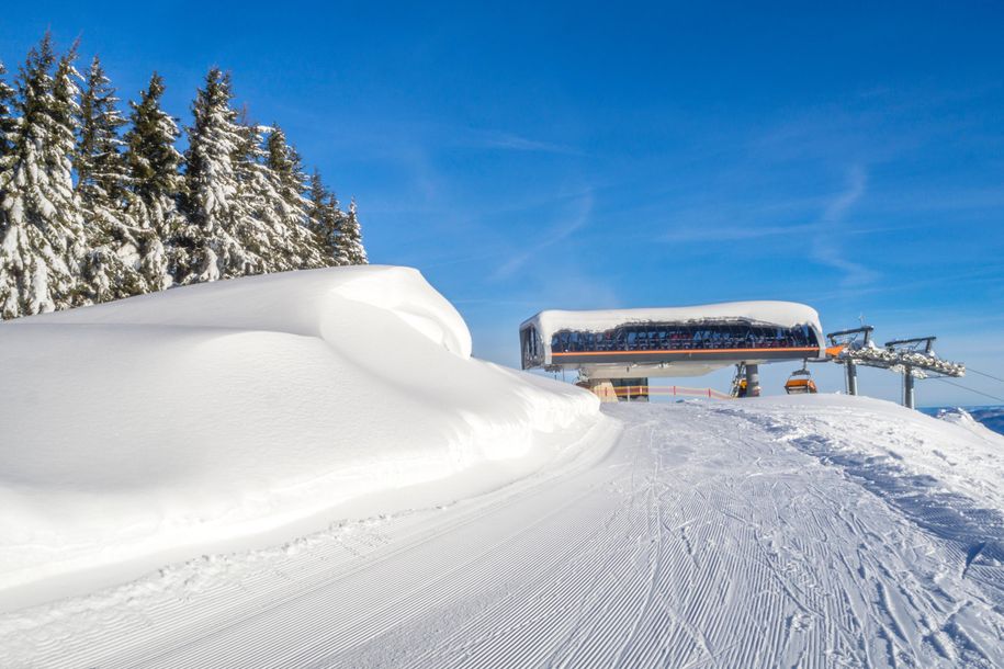 Bergstation Weiherkopfbahn Winter