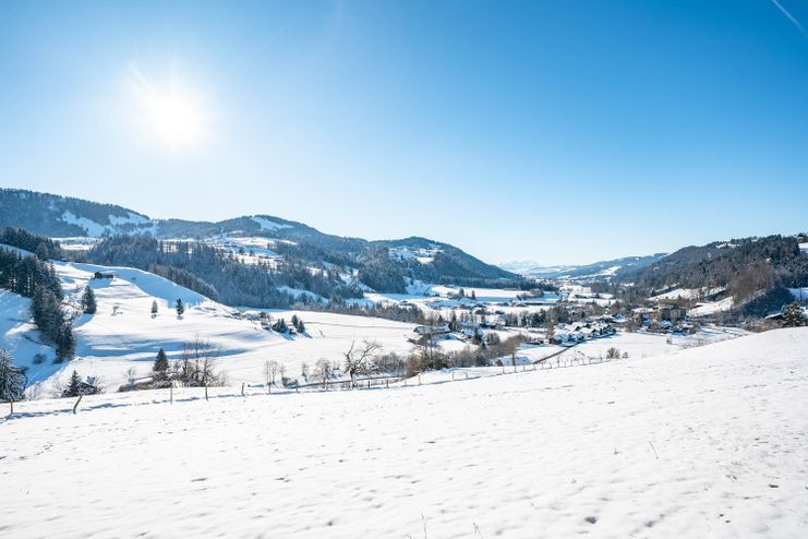 Das Weißachtal im Winter