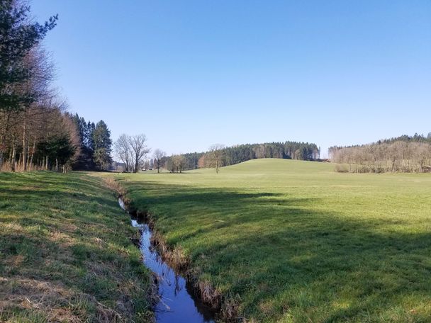 Wiesen, kleine Bäche und Wälder - herrliche Ruhe