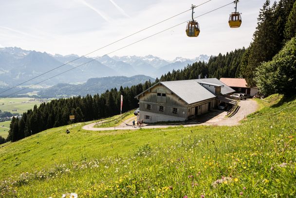 Hörnerbahn und Sennalpe Ornach in Bolsterlang