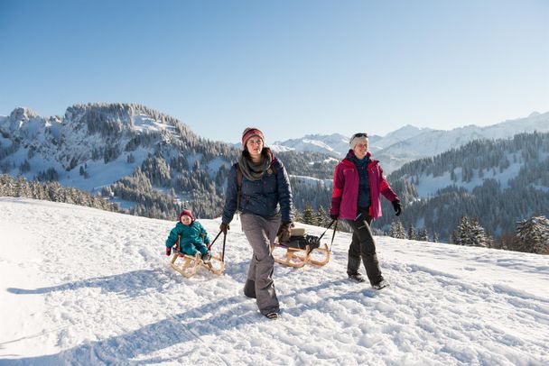 Winterwanderweg zur Mittelalpe