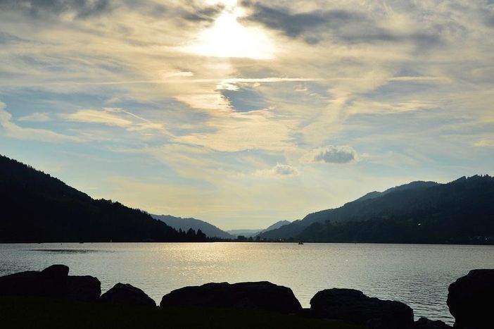 Sonnenuntergang am Alpsee