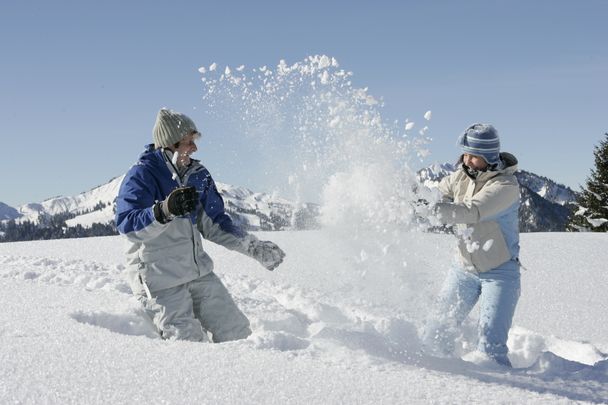 Schneespass in Balderschwang