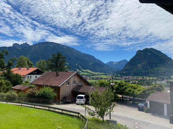 Ausblick von unserem Balkon im Sommer