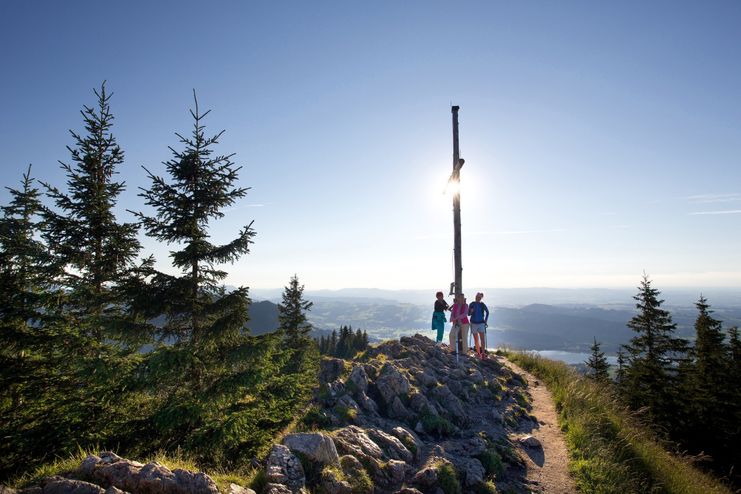 Am Gipfel der Alpspitze bei Nesselwang angekommen