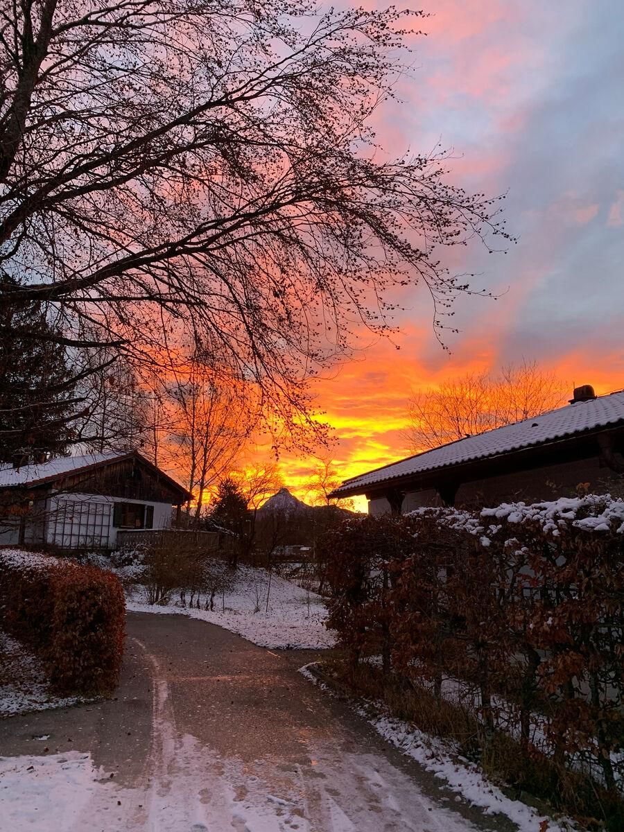 Abendstimmung im Feriendorf