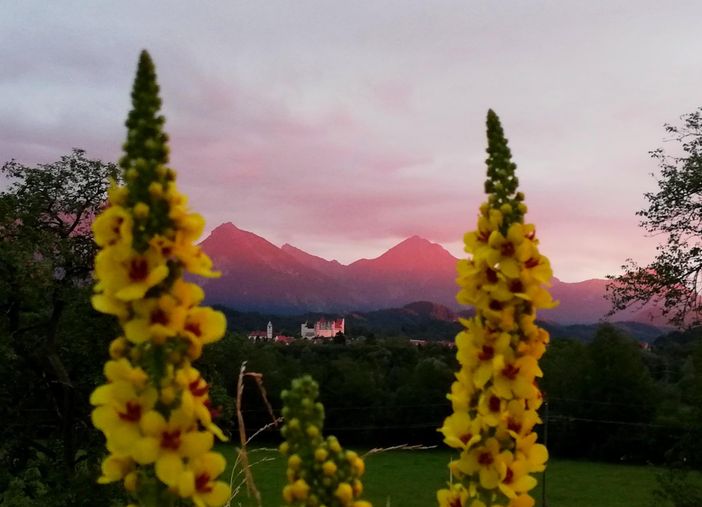 Füssen mit Sonnenuntergang