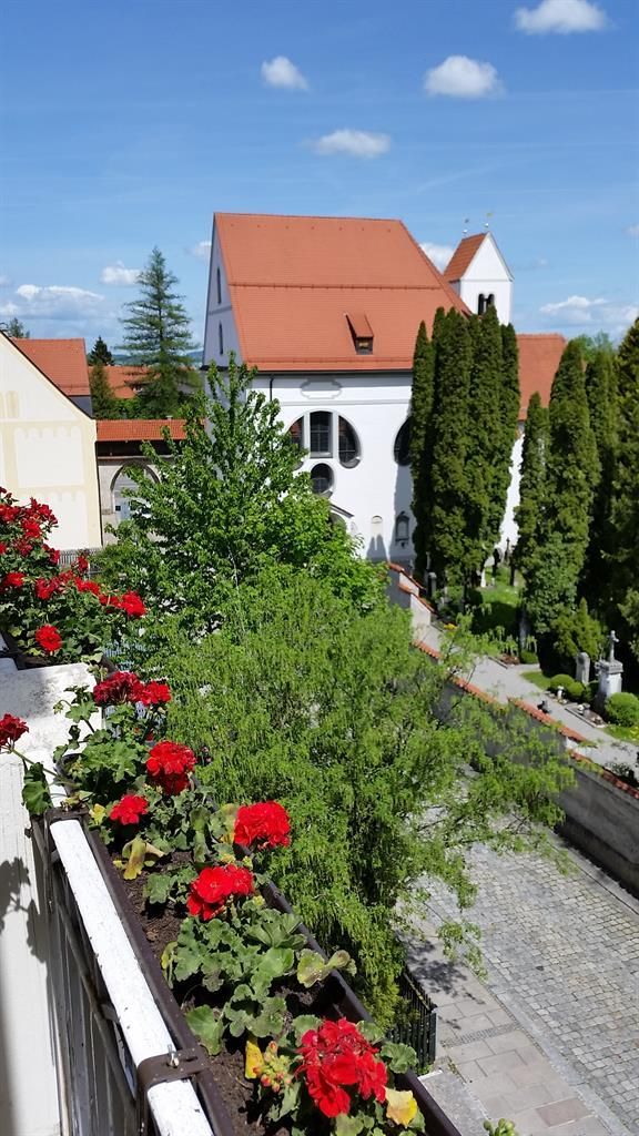 Blick  vom Balkon