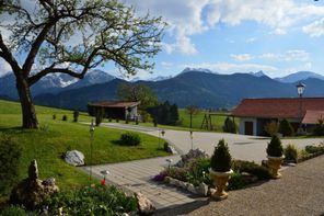 Aussicht Terrasse Fewo Geiselstein