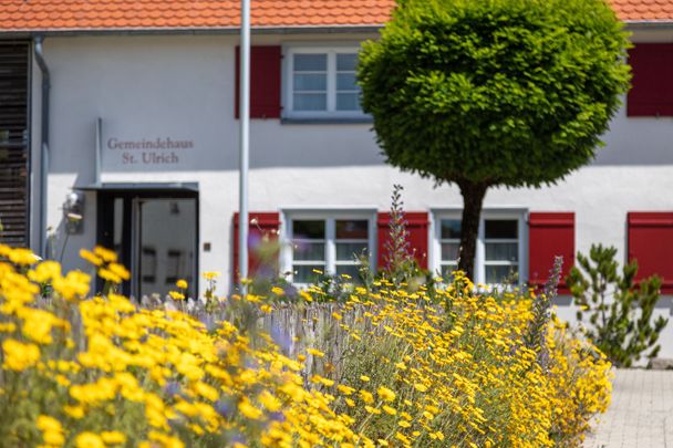 Bauerngarten beim Gemeindehaus St. Ulrich im Ortskern