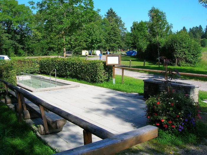 Kneippanlage am nahegelegenen Weissensee