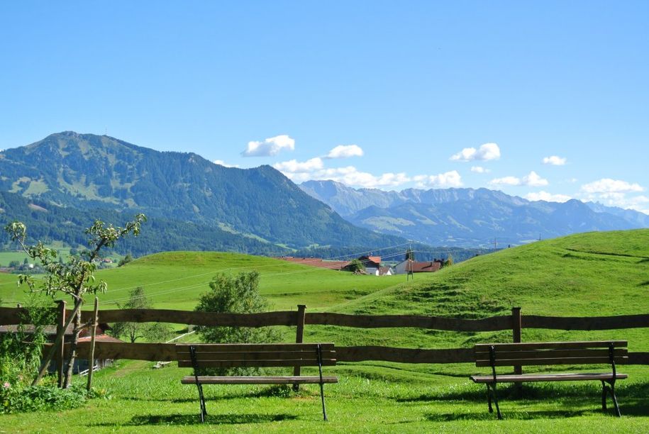 Urlaub mit Bergblick