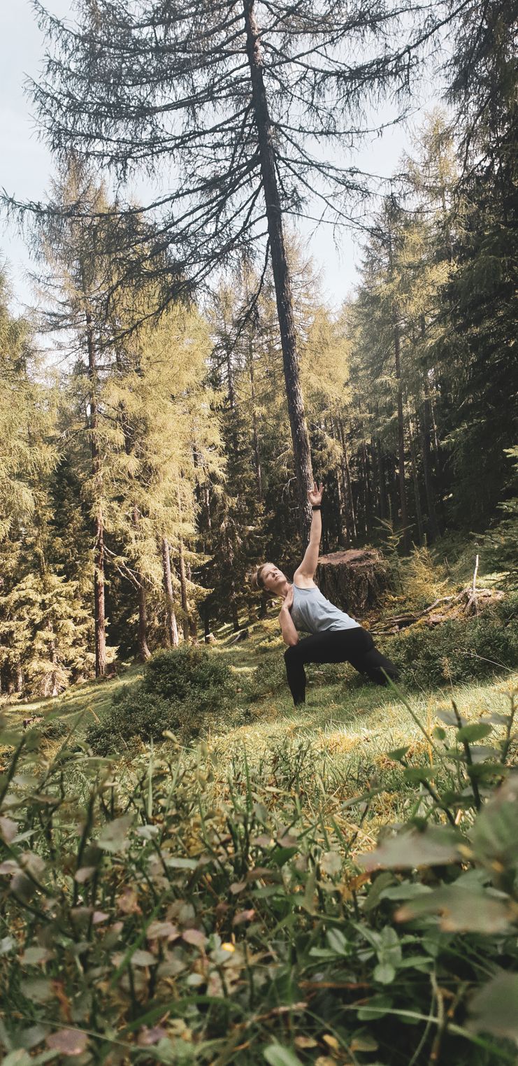 Yoga in den Bergen