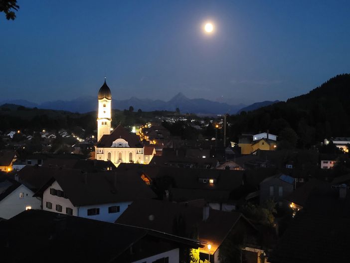 Vollmond über Nesselwang