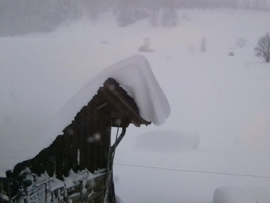 Stürmischer Winter/Gartenhaus