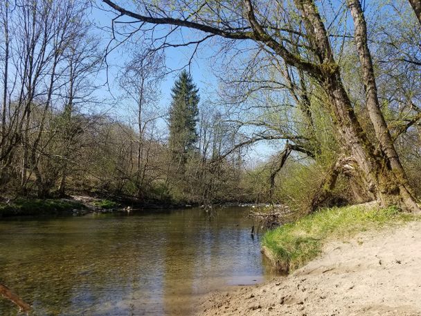 Weicher Sand an der Argen