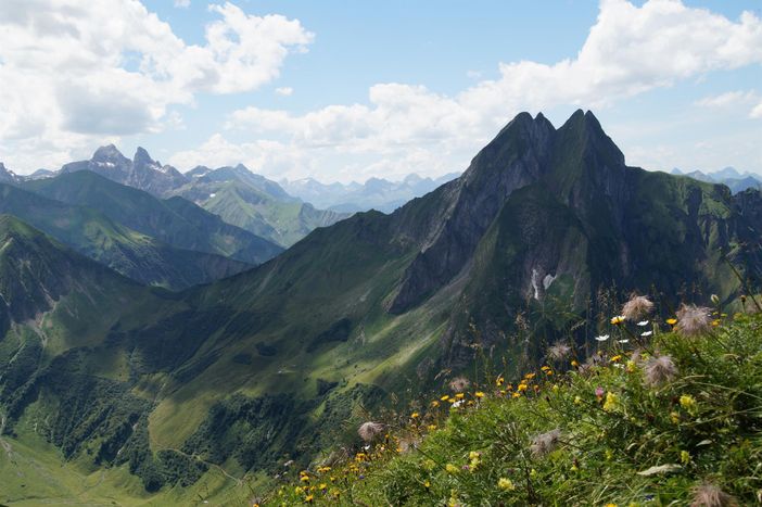 Laufbacher Eck mit Blick auf Höfats