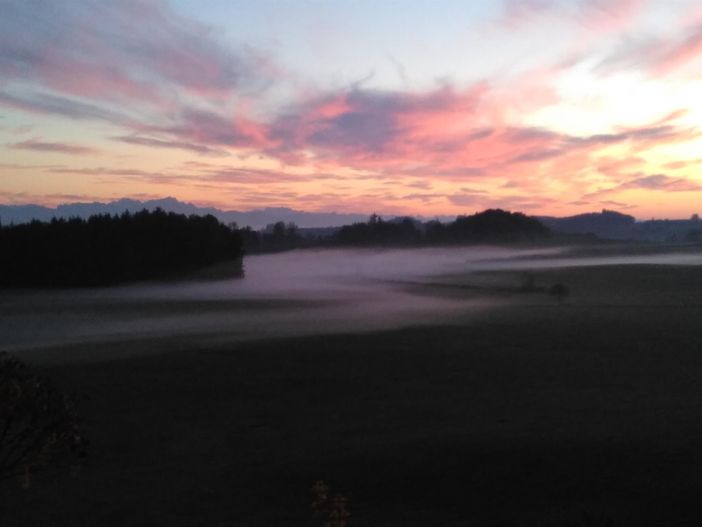 Abendpanorama von der Terrasse aus