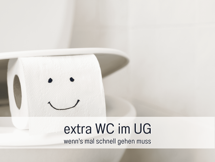 extra WC im UG