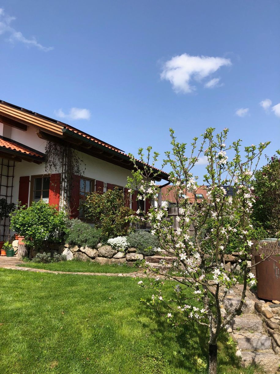 Ferienwohnung, Blick aus dem Garten