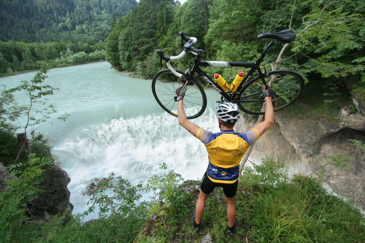 Auf der Strecke: Der Lechfall in Füssen