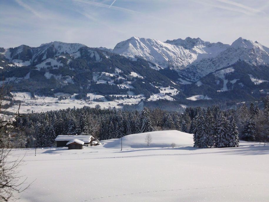 Ausblick vom Haus im Winter