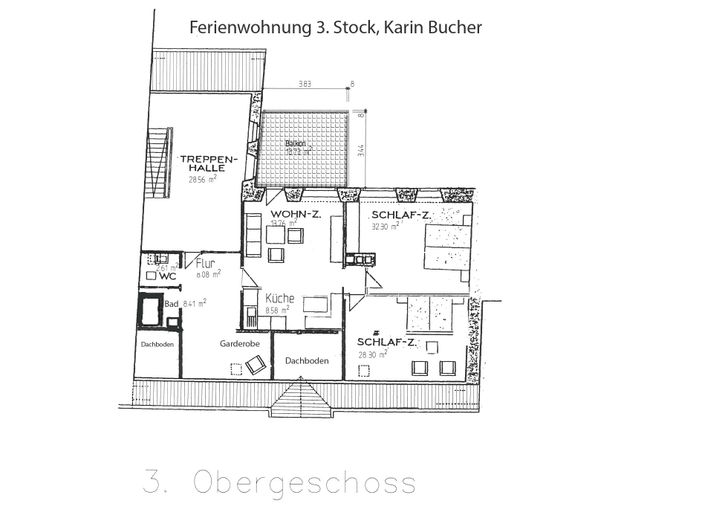 Ferienwohung 3. Stock karin Bucher Grundriss jpg