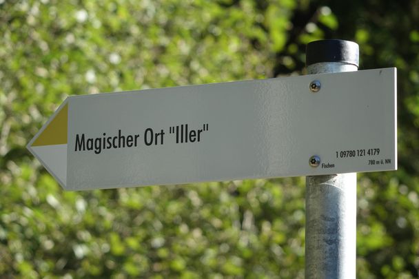 Wegweiser zum magischen Ort "Iller"