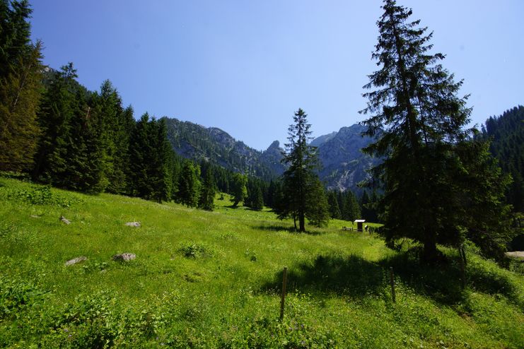 Auf dem Weg zur Drehhütte