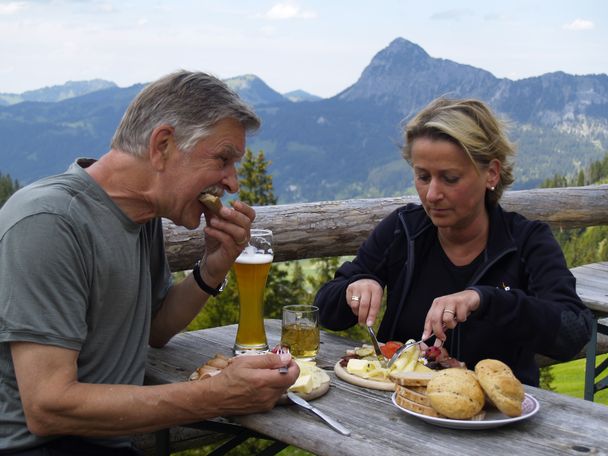 Brotzeit auf der Usseralpe