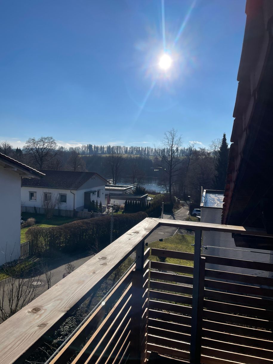 Ausblick vom Balkon