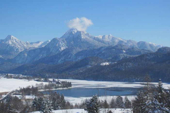 Aussicht im Winter von unseren Wohnungen