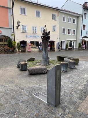 Trinkbrunnen am Schrannenplatz in Füssen